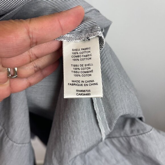 Rebecca Taylor La Vie Knit & Poplin Midi Dress Stripes Feminine Size Medium - Picture 9 of 9